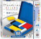 Board Game Ah! Ha Mondrian Blocks Blue Edition for 1 Player 8+ Years Old (EN) Eureka