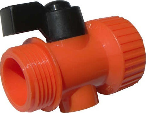 Siroflex 4320 Connection Pipe Valve with Switch and Male-Female Thread 19mm