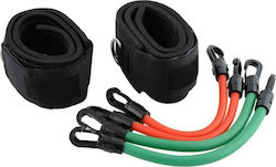 Resistance Bands LT-669 Σωληνωτά Λάστιχα Γυμναστικής με Λαβές Σετ 4τμχ Πολύχρωμα 0.24m