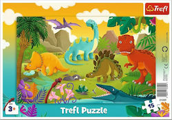 Kids Puzzle Dinosaurs for 3++ Years 15pcs Trefl