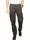 Gnious Men's Cargo Elastic Trousers Regular Fit Gray