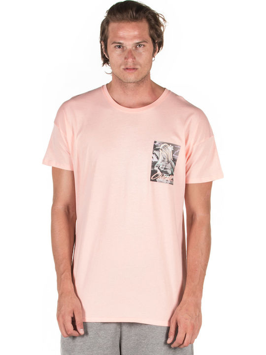 O'neill Flower T-shirt Bărbătesc cu Mânecă Scurtă Roz