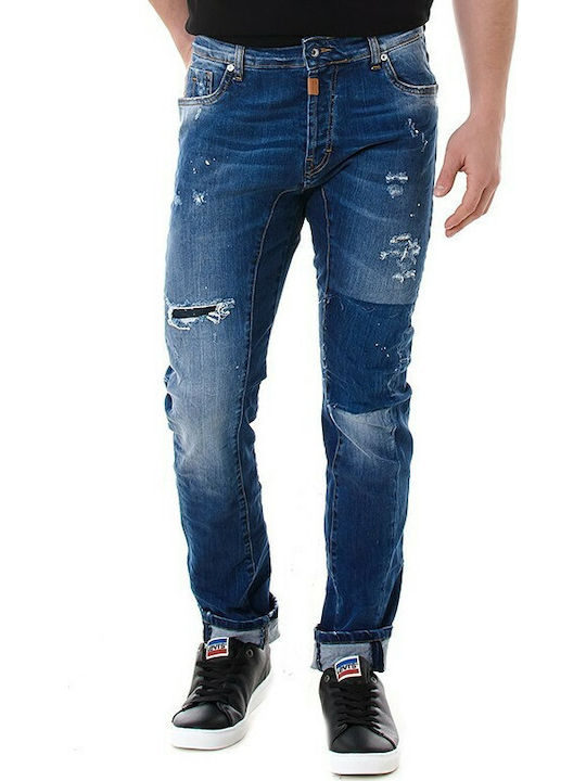 Cover Jeans Biker F4441 Мъжко дънково панталон Син Q4441-25