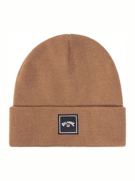 Billabong Stacked Knitted Beanie Cap Brown