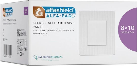 Alfashield Alfa Pad Plasturi Autoadezivi Sterili 8 x 10 cm, 50 Buc.