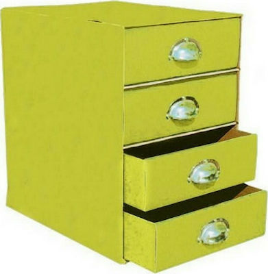 Next Paper Desktop Drawer 4 Positions 36x33x24cm Yellow