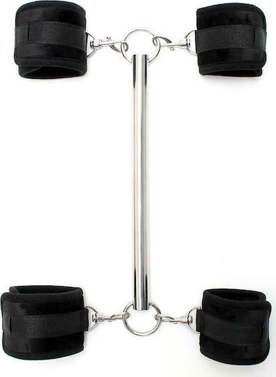 Rimba Spreader Bar With Detachable 4 Cuffs Fixierungsstange in Schwarz Farbe