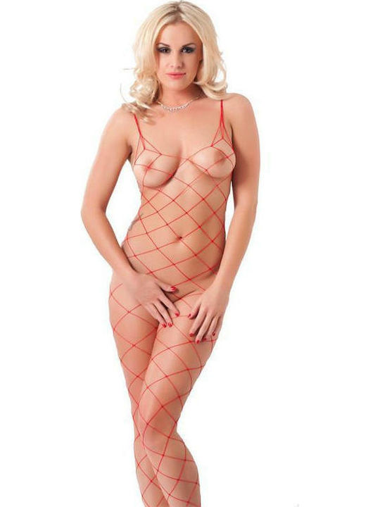 Rimba Open Catsuit Цели Калсони Червен
