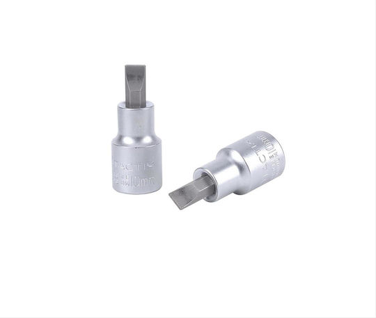 Tactix Socket Tip CR-V 1/2" Straight Walnut with Straight Tip and Socket 1/2'' 10mm