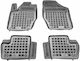 Rezaw Plast Set of Front and Rear Mats 4pcs Tray Type for Citroen DS4 2011-2015 Black