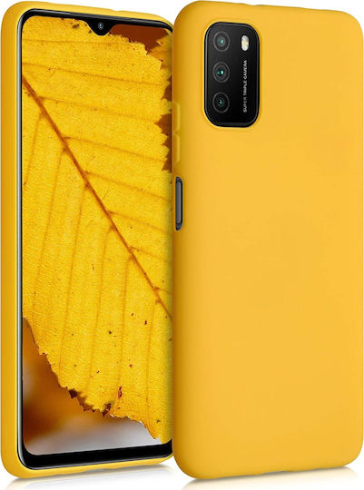 KWmobile Back Cover Σιλικόνης Κίτρινο (Poco M3 / Redmi 9T)