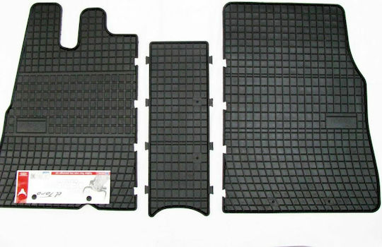 Frogum Σετ Μπροστινά και Πίσω Πατάκια 3τμχ για Peugeot Boxer Fiat Ducato Citroen Jumper 1994-2006 Μαύρα