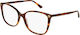 Gucci Plastic Eyeglass Frame Butterfly Brown To...