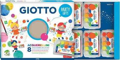 Giotto Party Gift Acquerellini Set of Watercolours Multicolored with Brush 8pcs 000315000