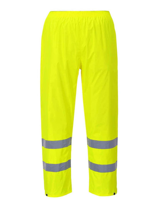 Portwest Reflektierende Und Wasserdichte Arbeitshose Gelb