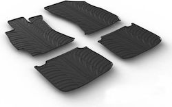 Gledring Set Front and Back 4pcs for Subaru Outback 2014 Black