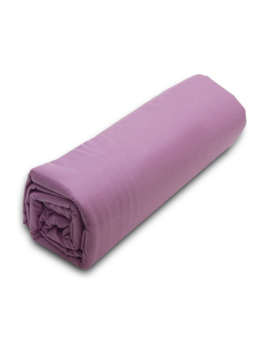 Sunshine Sheet Super-Double with Elastic 160x200+20cm. Menta 152 Mauve 10