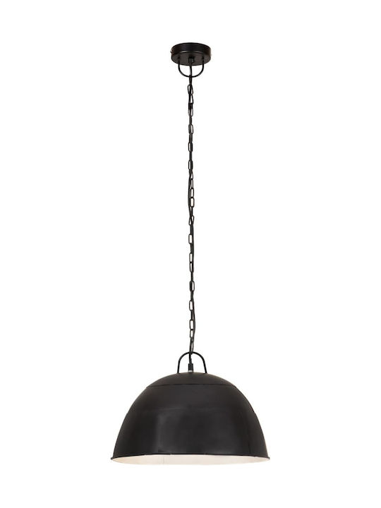 vidaXL Pendant Light Single-Light for Socket E27 Black