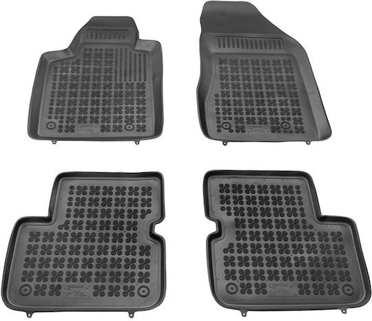 Rezaw Plast Set of Front and Rear Mats 4pcs Tray Type for Fiat Bravo 2007+ Black