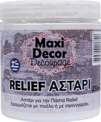Maxicolor Relief Bastelmaterial Decoupage White 250gr 250ml