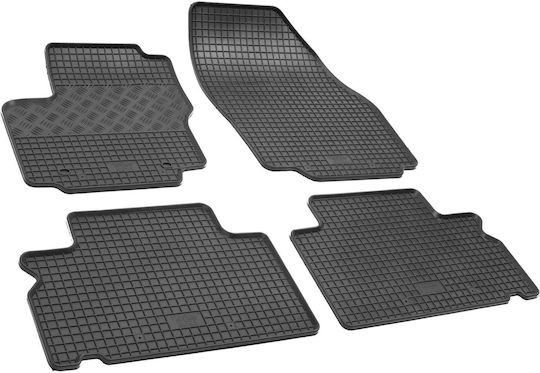 Rigum Set of Front and Rear Mats 4pcs for Ford Galaxy / S-Max 2006-2015 Black