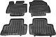 Rezaw Plast Set of Front and Rear Mats 4pcs Tray Type for Toyota RAV 4 (V) / Hybrid Black