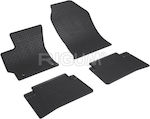 Rigum Set of Front and Rear Mats 4pcs from Rubber for Toyota Corolla Black