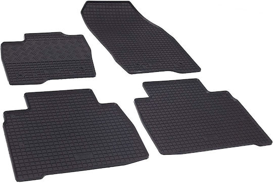 Rigum Set of Front and Rear Mats 4pcs for Ford Galaxy 2015 2023 Black