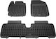 Rezaw Plast Set of Front and Rear Mats 3pcs Tray Type for Toyota Urban Cruiser 2009+ Black