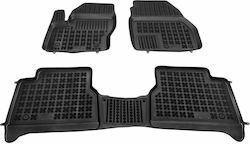 Rezaw Plast Комплект Отпред И Отзад 3 Части За Ford Tourneo 2013+ Черни Килими За Кола