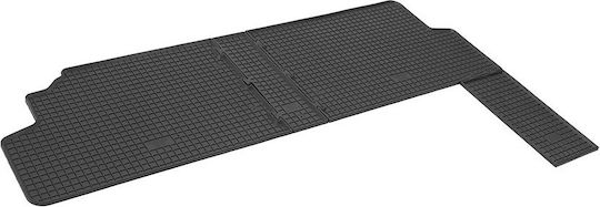 Rigum Set of Front and Rear Mats 4pcs for Peugeot Expert Tepee Fiat Scudo Citroen Jumpy 2007-2015 Black