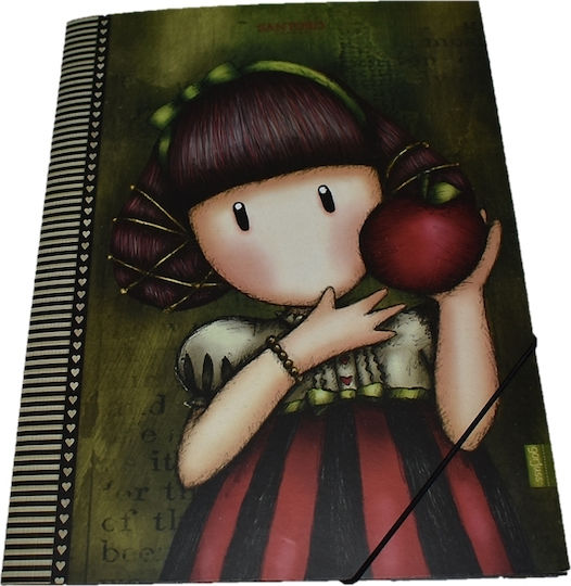 Graffiti Folder with Rubber Band for Paper A4 Multicolour