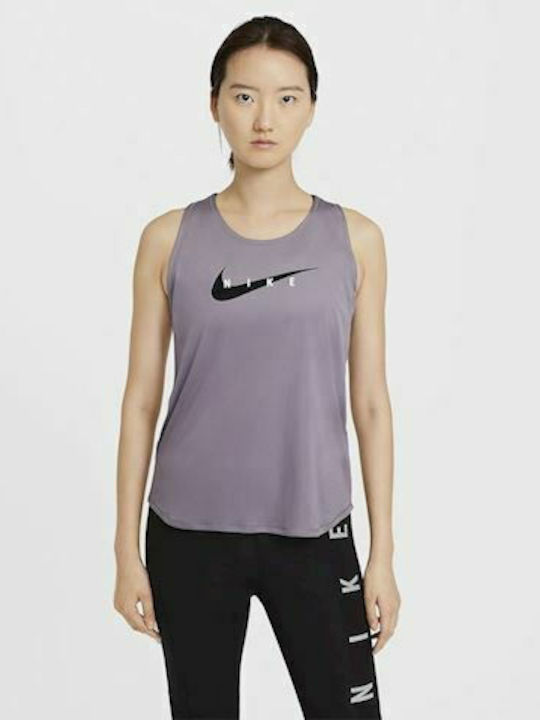 Nike Swoosh Αμάνικη Γυναικεία Αθλητική Μπλούζα ...