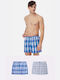 Minerva 96-23074 Men's Boxers Red / Blue Checkered 2Pack