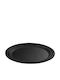 GTSA Kunststoff Oval Serviertablett Rutschfest in Schwarz Farbe 68.5x56cm 172-2700 1Stück