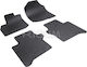 Rigum Set of Front and Rear Mats 4pcs for Honda City 2009+ Black