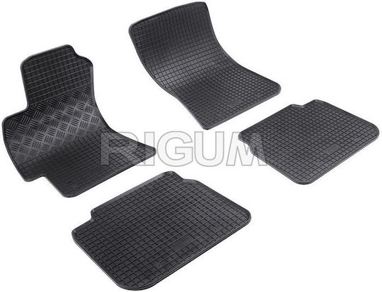 Rigum Set of Front and Rear Mats 4pcs for Subaru Legacy 2003-2009 Black