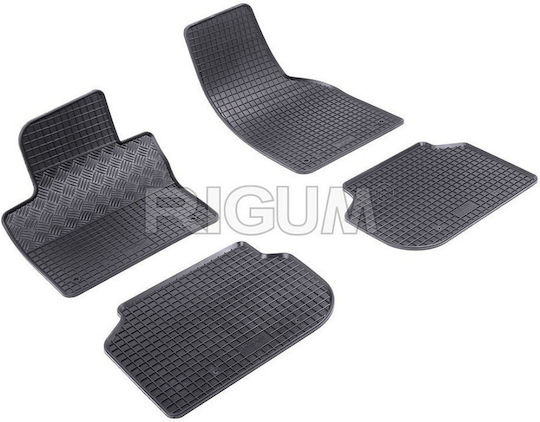 Rigum Set of Front and Rear Mats 4pcs for Volkswagen Jetta 2011+ Black