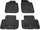 Rezaw Plast Set of Front and Rear Mats 4pcs Tray Type for Kia Carens 2006-2013 Black