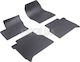 Rigum Set of Front and Rear Mats 4pcs for Kia Optima Ford Transit Connect / Edge / Tourneo Connect 2014-2022 Black