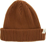 Gabba Ribbed Beanie Cap Brown