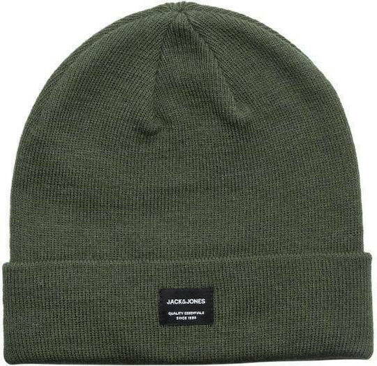 Beanie Männer Beanie Gestrickt in Khaki Farbe