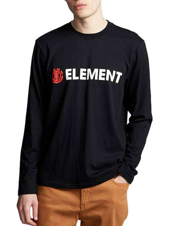 Element Blazin Ανδρική Μπλούζα Μακρυμάνικη Μαύρη