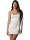 Luna Satin Women's Nightdress White