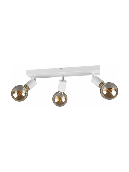 Trio Lighting Vannes Τριπλό Σποτ με Ντουί E27 σ...