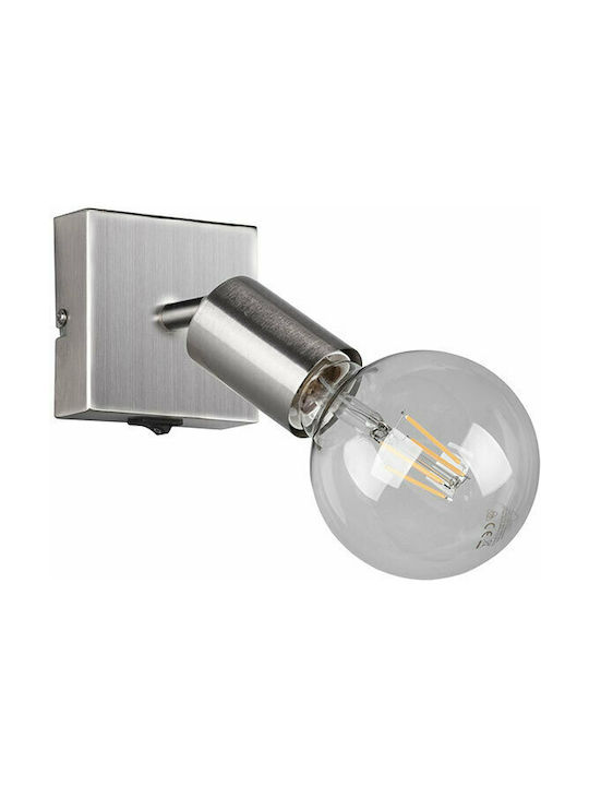 Trio Lighting Vannes Single Spot E27 Silver