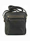 Leather Men's Shoulder / Crossbody Bag Black