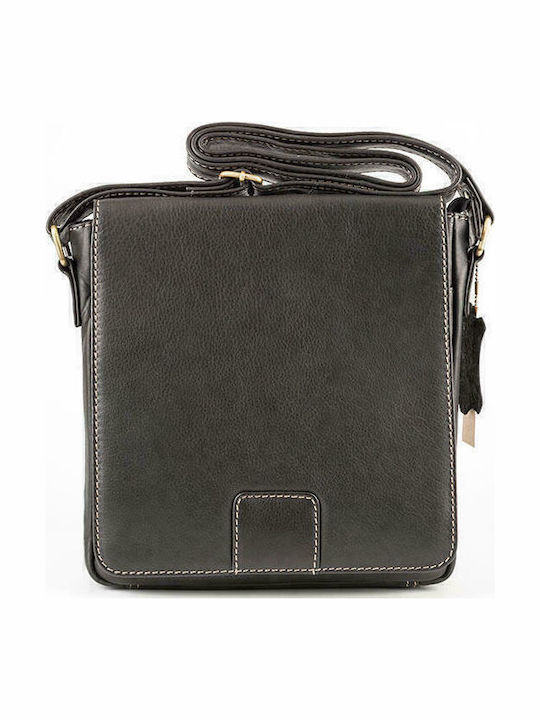Fetiche Leather Leather Men's Bag Messenger Black