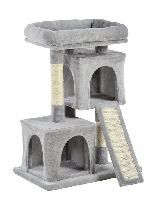 Pawhut Cat Scratching Post Cat Tree Pom de cățeluș-Grau Post de zgâriere in Gri Color D30-286CG