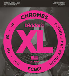 Daddario XL Chromes Bass 45 - 100" Daddario XL Chromes Bass 45 - 100"